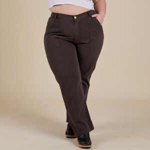 Big Bud Press Work Pant Made in Los Angeles Unisex Espresso Brown Size XL Petite